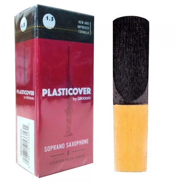 Palheta Sax Soprano 1,5 Plasticover RRP05SSX150 Caixa 5 Unidades - Plasticover