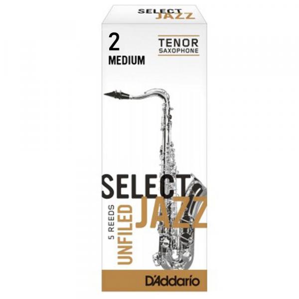 Palheta Sax Tenor 2 Select Jazz RRS05TSX2M Caixa C/ 5 - D'addario