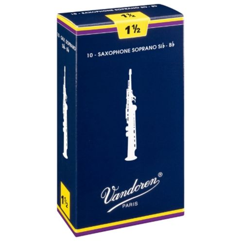 Palheta Tradicional Sax Soprano 1,5 Vandoren Unitaria