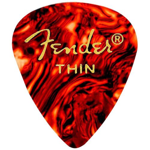Palheta Tradicional Tortoise 351 Fina Shell Pt351f Fender