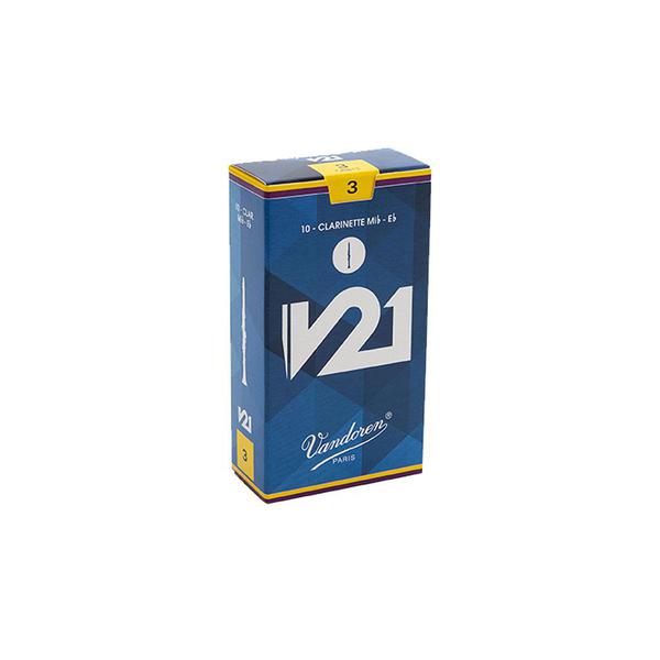Palheta V21 3 para Clarinete Eb Caixa com 10 Vandoren