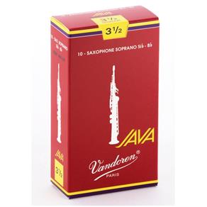 Palheta Vandoren Java Red Cut 3.5 para Sax Soprano Caixa com 10