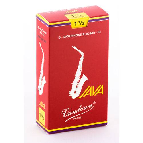 Palheta Vandoren Java Red Cut Nº 1,5 para Sax Alto