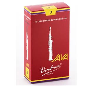 Palheta Vandoren Java Red Cut 3 para Sax Soprano Caixa com 10