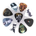 Palhetas de Guitarra e Violão - Bandas de Rock - Box com 50 Palhetas - Espessuras Mistas
