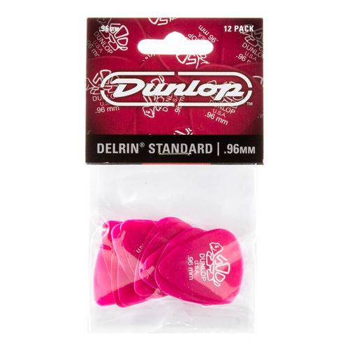 Palhetas Dunlop Delrin 500 0,96mm – 12 Palheta
