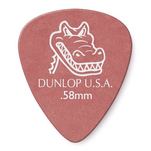 Palhetas Dunlop Gator Grip 0,58mm – 6 Unidade