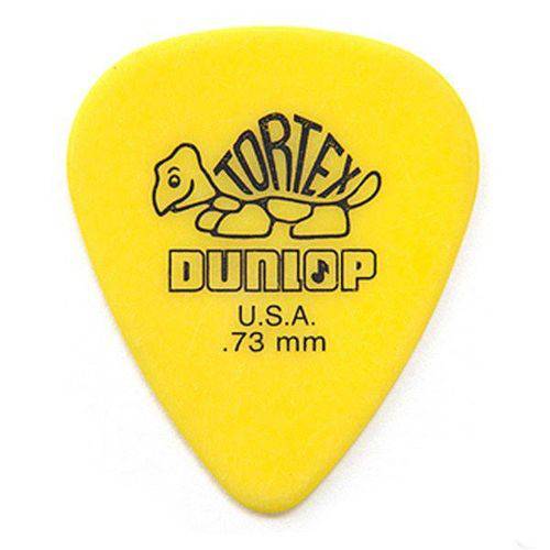 Palhetas Dunlop Tortex 0,73 Mm 12 Unidades - Amarela