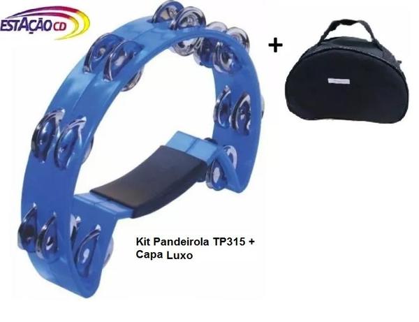 Pandeirola Torelli TP315 Azul + Capa Luxo