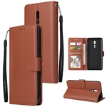Para OPPO Reno Z tipo carteira de couro PU capa protetora de telefone com fivela e posição de 3 cartões