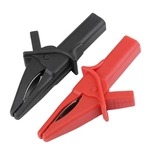 2pcs Gator Clips Fitting of DSO3064 HT18A Large Dolphin Gator Clips Red + Black for Oscilloscope
