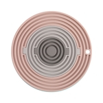 3pcs / set Silicone Redonda resistente à alta temperatura Multifuncional Louça Mat