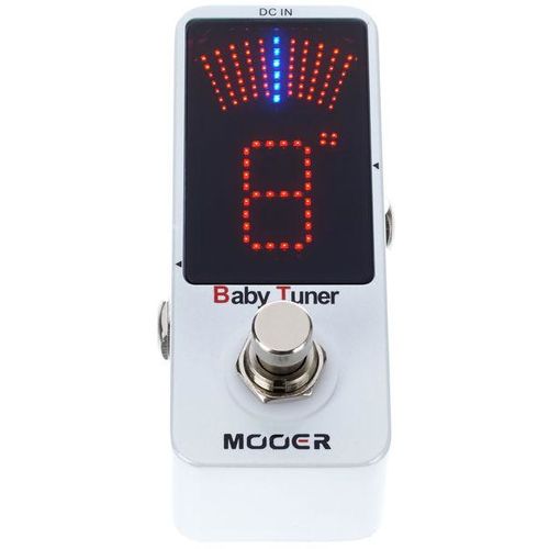 "pedal Afinador Mooer Baby Tuner Micro Series, Afinador Cromático, True Bypass.