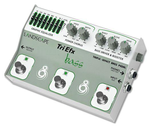 Pedal Analogico de Efeito de Audio TriEfx Bass - Landscape