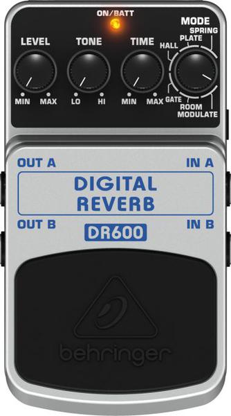 Pedal Behringer DR600 Digital Reverb