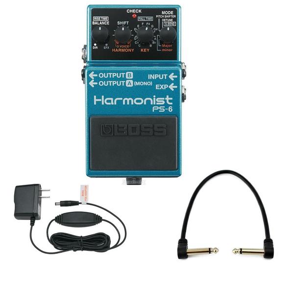 Pedal Boss PS 6 Harmonist + Fonte + Cabo