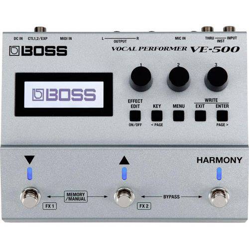Pedal Boss Vocal Performer Ve-500 - com Fonte Bivolt