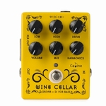 Pedal Caline CP-60 Wine Cellar driver efeitos para guitarra Pedal clássico Tubo baixo Amp Alloy True Bypass Amarelo