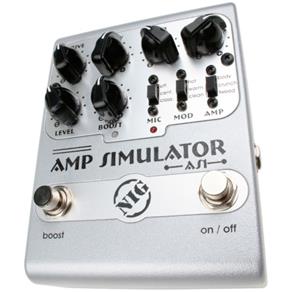 Pedal de Distorção NIG para Guitarra - Amp Simulator - AS1