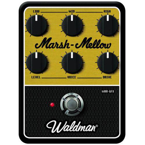 Pedal de Distorção Waldman MAR-6FX Marsh-Mellow para Guitarra