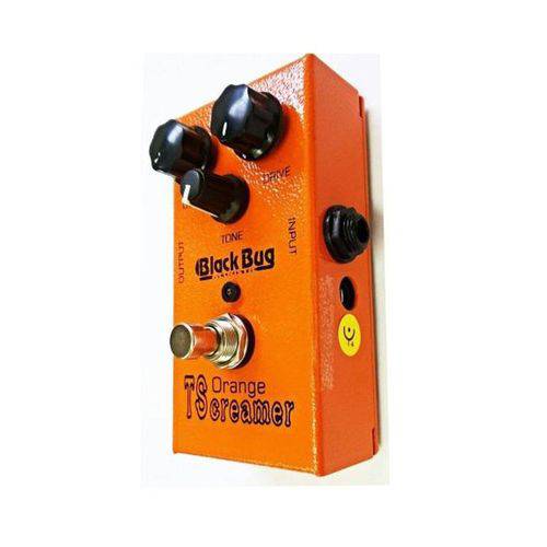 Pedal de Efeito para Guitarra Black Bug Orange TScreamer TOTS Distortion Distorção