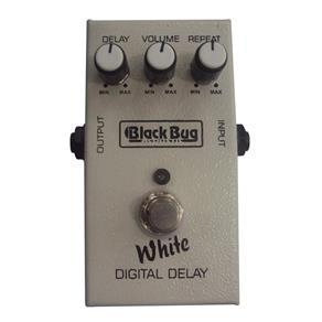Pedal de Efeito para Guitarra Black Bug White Digital Delay Twd