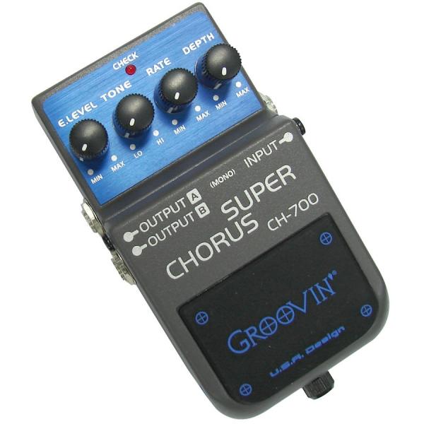 Pedal de Efeito para Guitarra Super Chorus Ch-700 Groovin