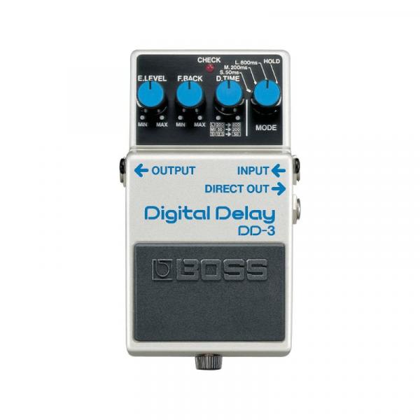 Pedal de Guitarra Boss DD-3 com Efeito Digital Delay e Função Hold