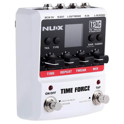 Pedal de Guitarra Delay Nux Time Force - 11 Tipos de Delay / Delay Digital