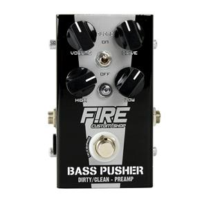 Pedal de Pré-amp para Baixo - Fire Custom Shop Bass Pusher