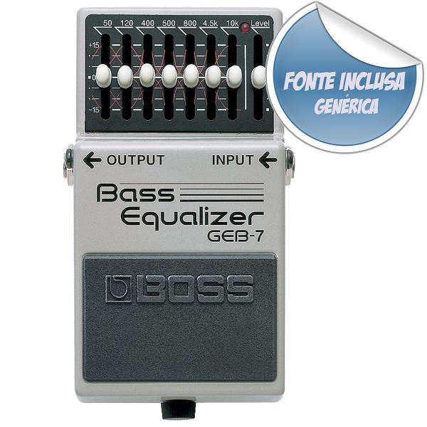 Pedal Efeito Contra Baixo Geb7 Bass Equalizer Boss Roland + Fonte Brinde - Roland Brasil Imp Exp com Rep e Serv Ltd