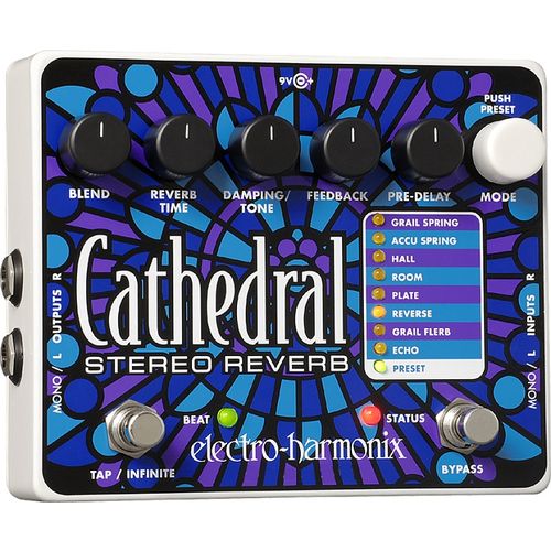 Pedal Electro-Harmonix Cathedral | Stereo Reverb | para Guitarra
