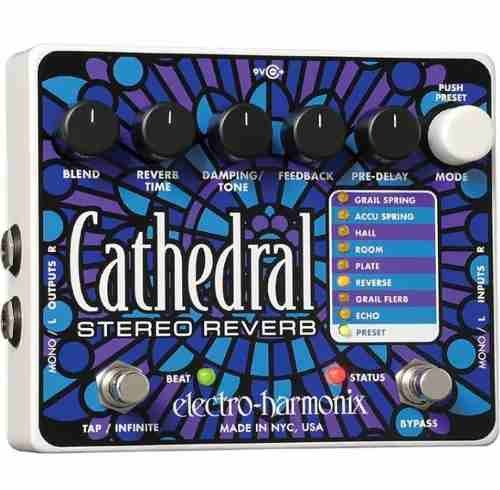 Pedal Electro Harmonix Ehx Cathedral Stereo Reverb Nyc Usa