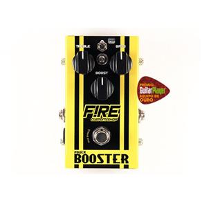 Pedal Fire Power Booster - Pedal de Efeito para Guitarra Baixo e Violão