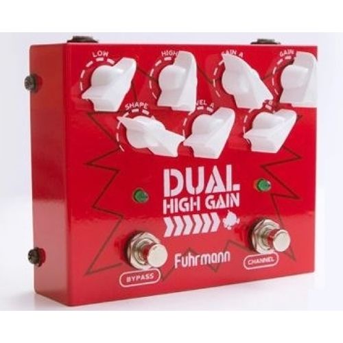 Pedal Fuhrmann Dual High Gain | Gain e Level | True Bypass | Guitarra