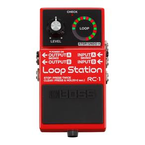 Pedal Guitarra Boss Loop Station RC 1 - Vermelho