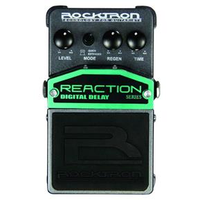Pedal Guitarra Rocktron Reaction Digital Delay Preto e Verde