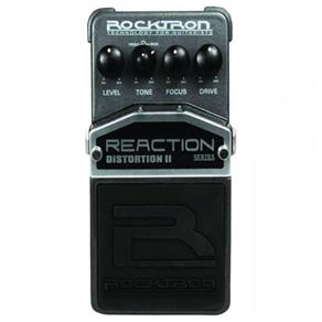 Pedal Guitarra Rocktron Reaction Distortion II Preto e Prata