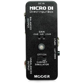 Pedal Micro Di Direct Input Box Carcaça de Metal Mooer