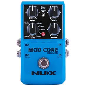 Pedal Mod Core Deluxe Nux Efeito Chorus Flanger Phaser Tremolo Rotary Pan Vibrato