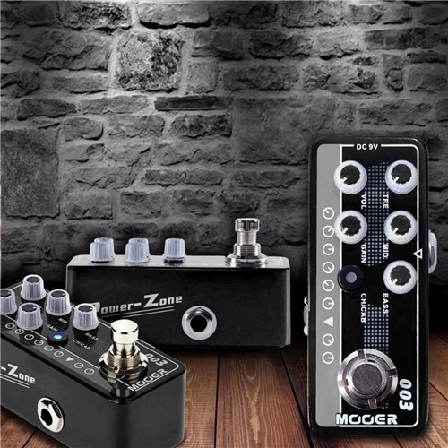 Pedal Mooer Pré Amplificador para Guitarra Power Zone M003 Baseado no Koch Power Tone