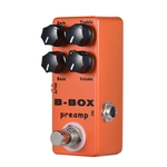 Pedal Mosky B-Box Electric Guitar Preamp Overdrive Efeito Guitarra com sinal analógico Path True Bypass Signal path and pedal tuner