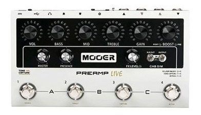 Pedal Multi Preamp Live Mooer para Guitarra M999