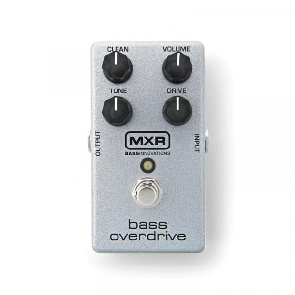 Pedal MXR Bass Overdrive Dunlop M89 Cinza