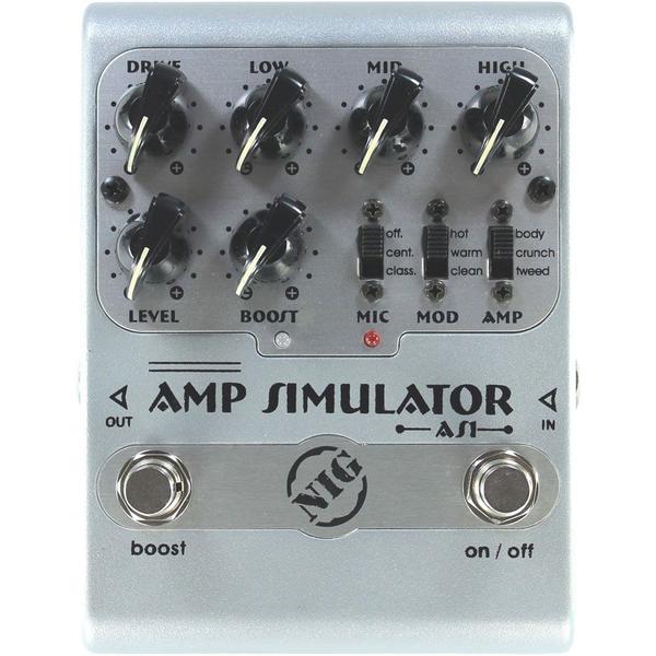 Pedal NIG AS1 Amp Simulator para Guitarra Baixo - Nig Music