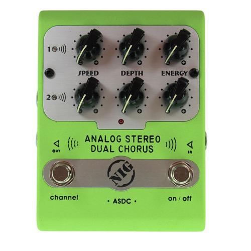 Pedal Nig ASDC Analógico Dual Chorus com 3 Controles em Cada Canal