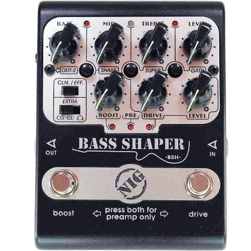 Pedal NIG Bass Shaper BSH Pré Amp P/ Baixo - Nig Strings