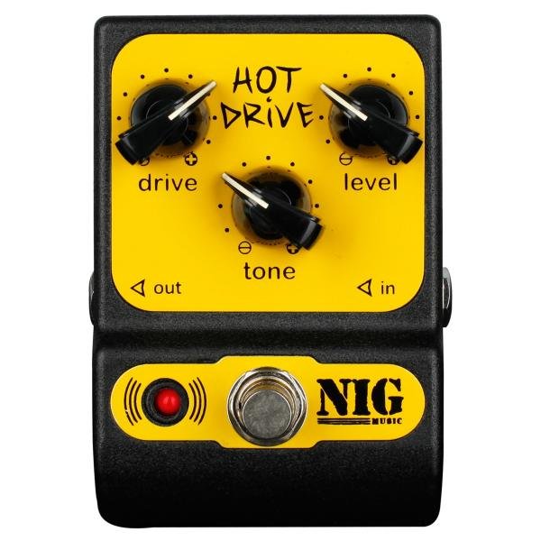 Pedal Overdrive Agressivo Hot Drive True Bypass Phd Nig