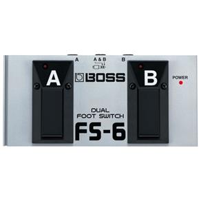 Pedal para Bateria Eletrônica Boss FS-6 com Efeito Dual Footswitch