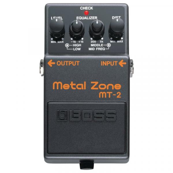 Pedal para Guitarra Boss MT-2 - Efeito em Metal Zone Preto